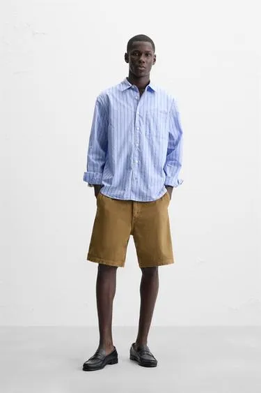 Шорты REGULAR FIT из рельефной ткани