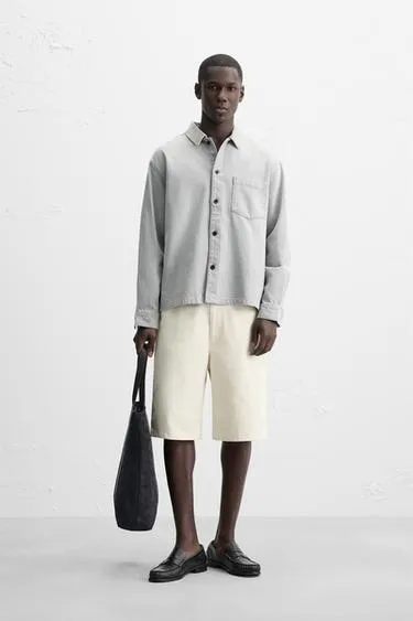 Джинсовая рубашка BOXY FIT