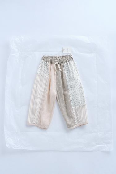 БРЮКИ BAGGY В СТИЛЕ ПЭЧВОРК ИЗ 100% ЛЬНА — TIMELESZ