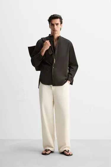 Брюки RELAXED FIT из рельефной ткани