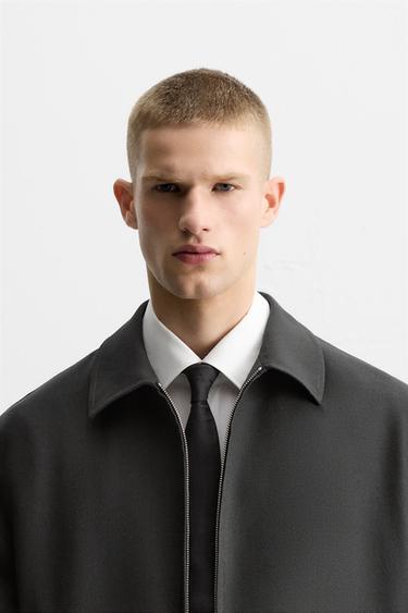 Zara Узкий галстук из 100% шелка