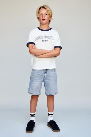 Zara Джинсовые бермуды прямого кроя