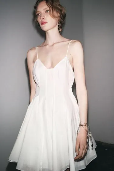 Короткое платье из поплина — ZW COLLECTION