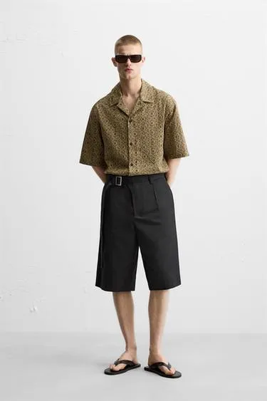 Рубашка JACQUARD с геометрическим узором