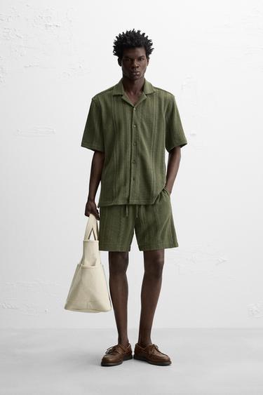 ШОРТЫ JACQUARD В ПОЛОСКУ