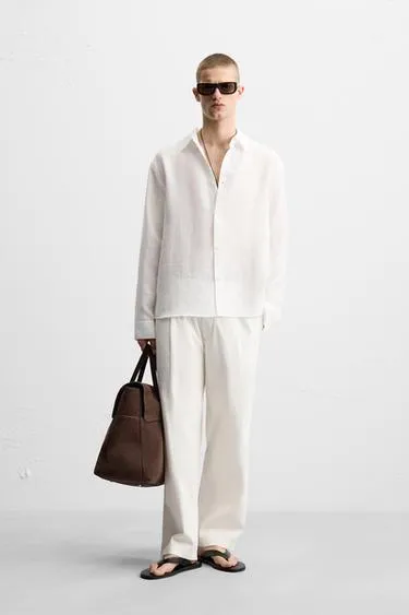 Рубашка REGULAR-FIT из рельефной ткани