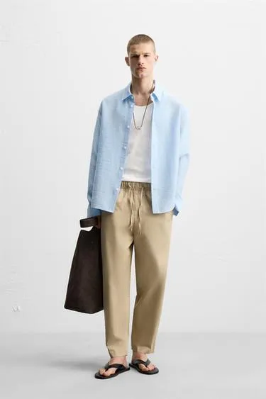 Рубашка REGULAR-FIT из рельефной ткани