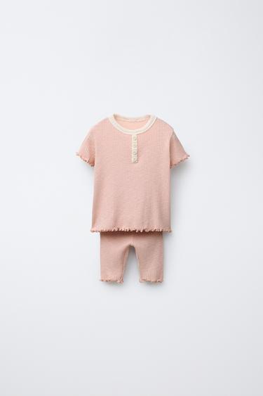 Zara Пижама с контрастной отделкой для возраста от 2 до 6 лет купить с доставкой.