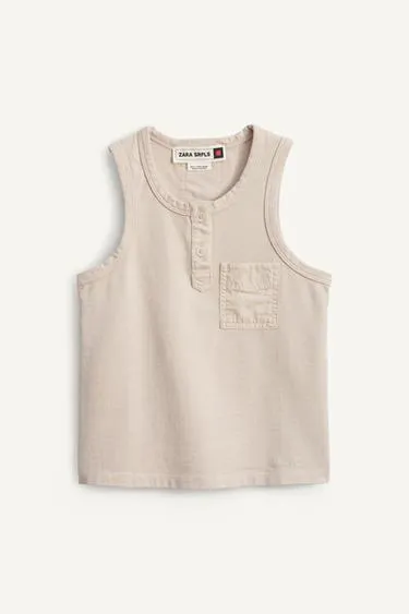 Футболка HENLEY без рукавов