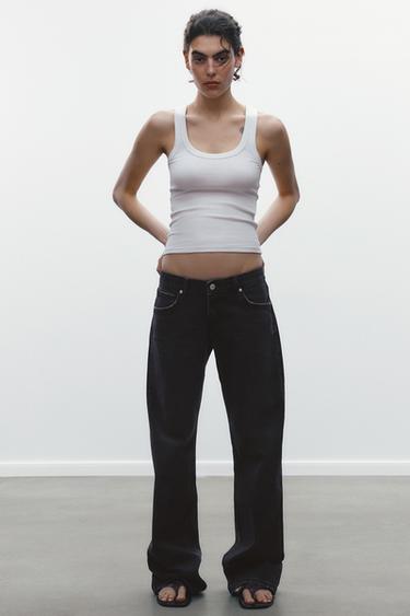 ДЖИНСЫ TRF WIDE-LEG С НИЗКОЙ ПОСАДКОЙ