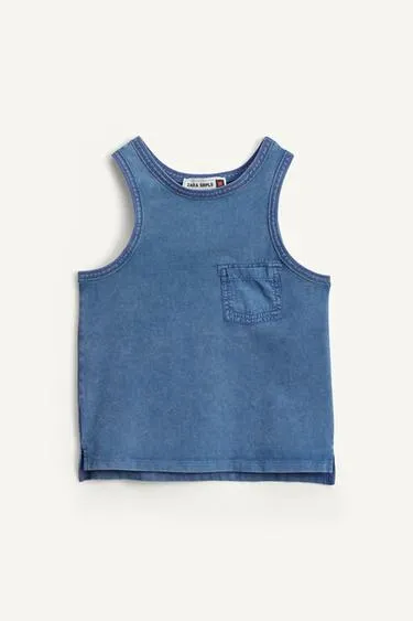 Майка с круглым вырезом ZARA
