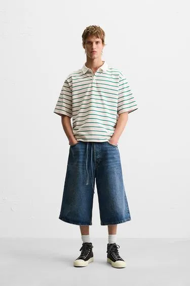 Поло RELAXED FIT в полоску
