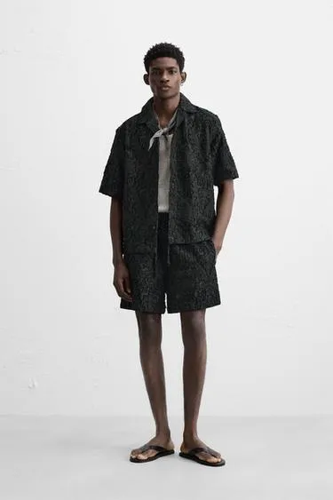 Рубашка JACQUARD с геометрическим узором