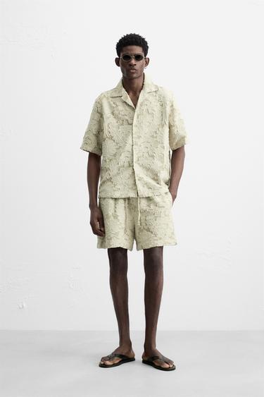 РУБАШКА JACQUARD С ГЕОМЕТРИЧЕСКИМ УЗОРОМ