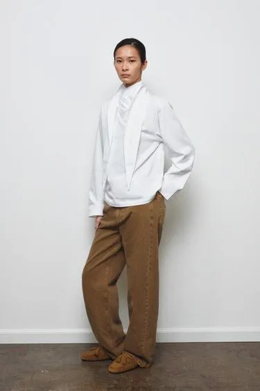 Футболка из плотного хлопка с бантом- Заказать в России