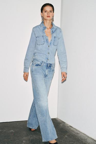 ДЖИНСЫ WIDE-LEG С НИЗКОЙ ПОСАДКОЙ — ZW COLLECTION