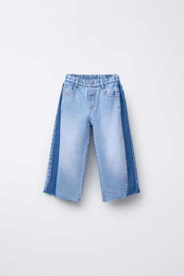 КОМБИНИРОВАННЫЕ ДЖИНСЫ WIDE LEG
