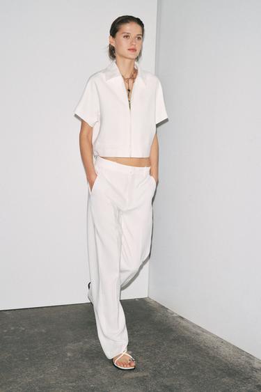 Zara Укороченная куртка — ZW COLLECTION