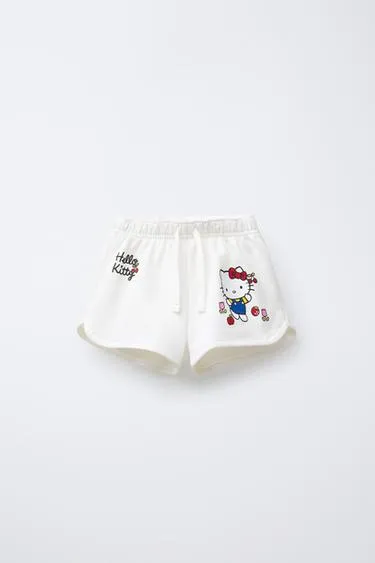 Шорты из мягкой ткани с принтом HELLO KITTY © SANRIO