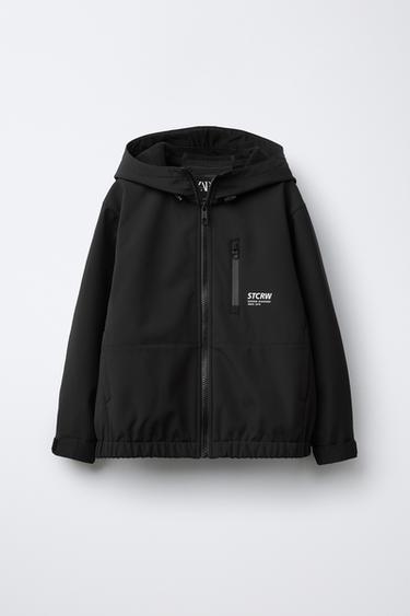 Zara Куртка WATER REPELLENT из высокотехнологичной ткани с капюшоном купить с доставкой.