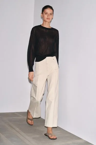 Джинсы WIDE LEG с высокой посадкой — ZW COLLECTION