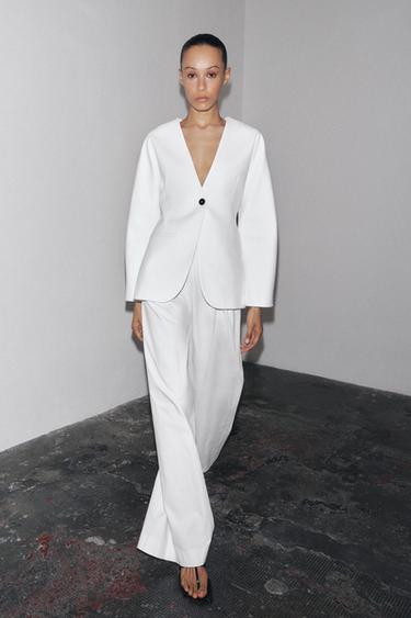 Zara Пиджак ZW COLLECTION силуэта прилегающий купить с доставкой.