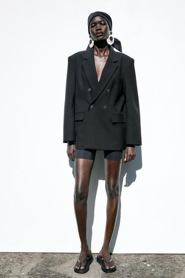 Zara Блейзер OVERSIZE с подплечниками купить с доставкой.