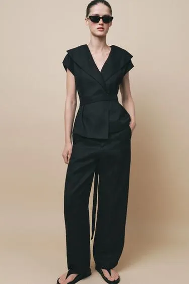 Жилет из смесового льна — ZW COLLECTION