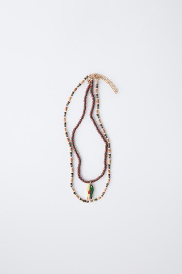 Zara Набор из 2 ожерелий с бусинами