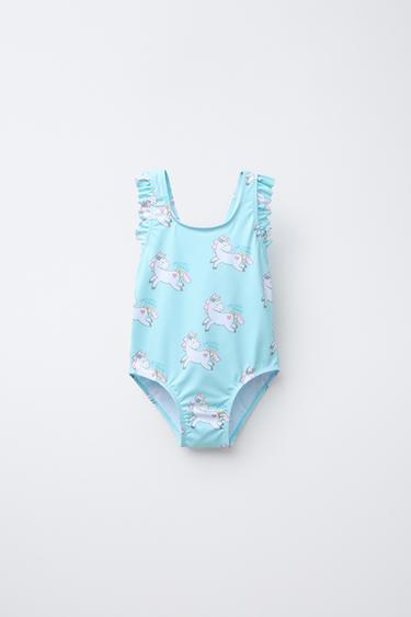 Zara Купальник с единорогом 1-6 лет