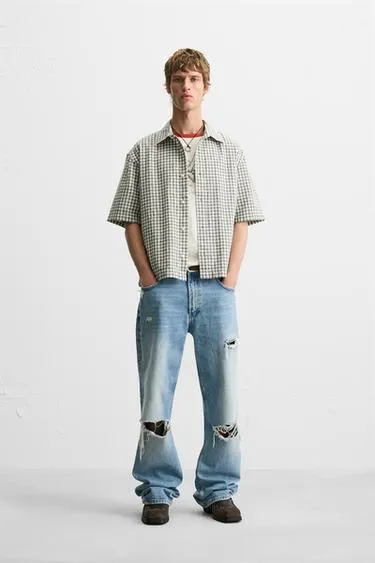 Рубашка BOXY FIT в клетку