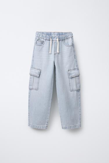 Zara Джинсы карго свободного кроя купить с доставкой.