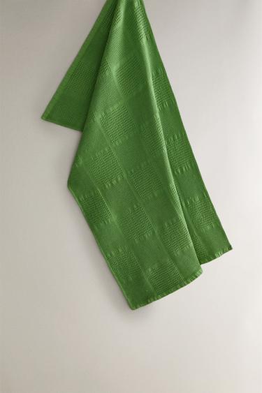 Zara Вафельная простыня из хлопка для чая