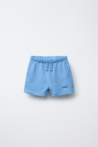 Zara Шорты из мягкой ткани с надписью купить с доставкой.