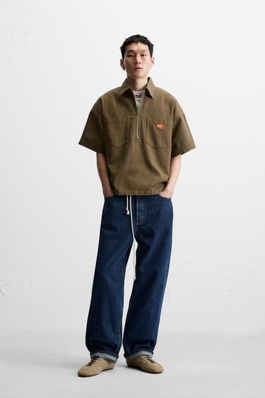 Zara Поло с молнией купить с доставкой.