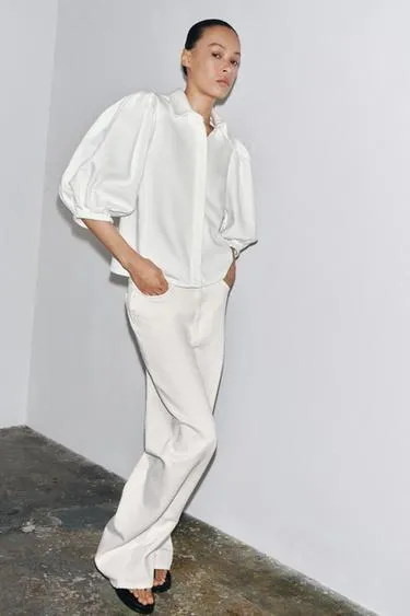 ZW COLLECTION DENIM BLOUSE