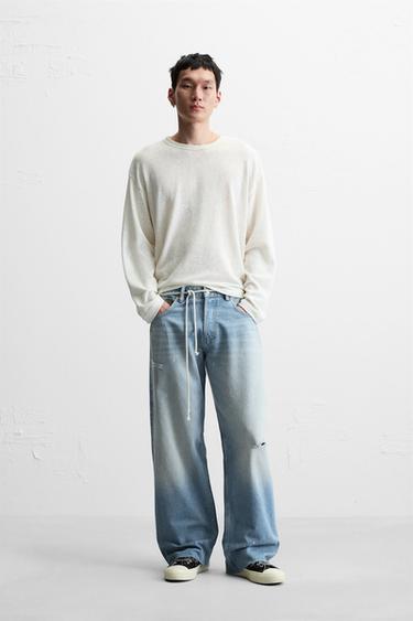 ДЖИНСЫ BAGGY С РАЗРЕЗАМИ