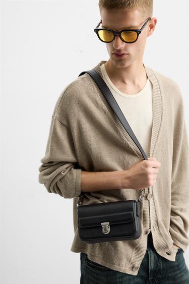 Zara Чёрная сумка через плечо купить с доставкой.