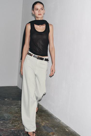 Zara Джинсы WIDE LEG с высокой посадкой — ZW COLLECTION купить с доставкой.