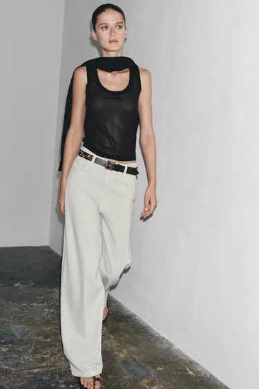 Джинсы WIDE LEG с высокой посадкой — ZW COLLECTION