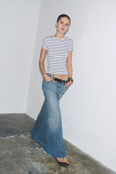 ФУТБОЛКА SLIM FIT ИЗ СМЕСОВОГО ХЛОПКА SUPIMA®