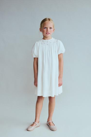 Zara Платье с цветочным вышивкой ограниченной коллекции 6-10 лет купить с доставкой.