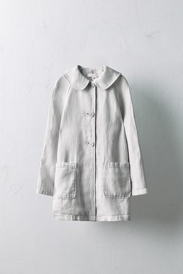 Zara Тренч LIMITED EDITION из 100% льна купить с доставкой.