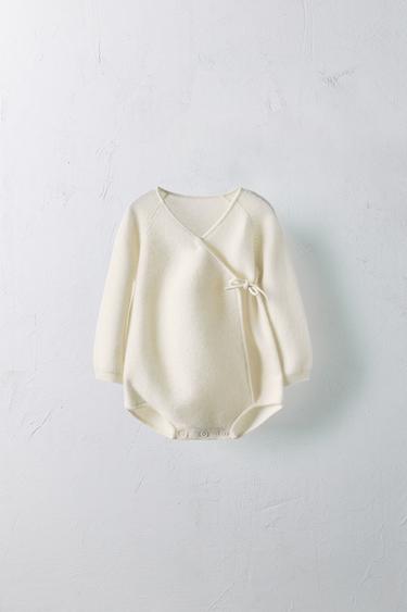 Zara Комбинезон-крестовка из ограниченной коллекции 100% кашемира 1-9 месяцев