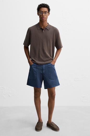 Zara Повседневные кожаные мокасины