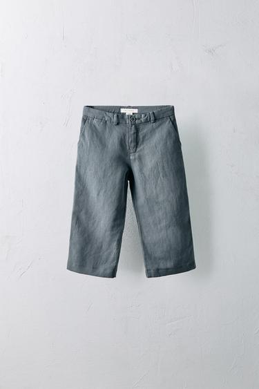 Zara Брюки ZARA из хлопково-льняной ткани, 2-5 лет / лимитированное издание купить с доставкой.