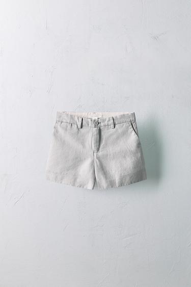Zara Бермуды из льняной смеси LIMITED EDITION купить с доставкой.