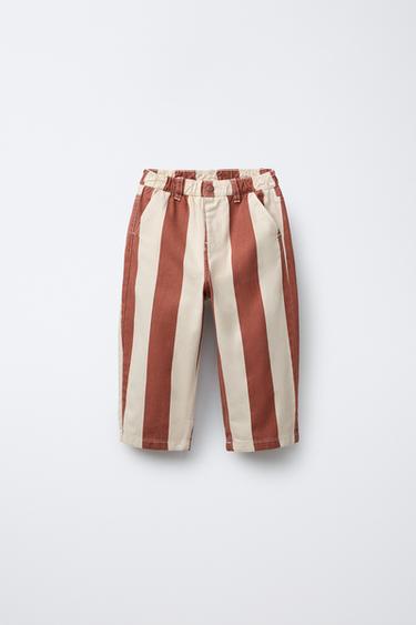 БРЮКИ BAGGY ИЗ ТВИЛА В ПОЛОСКУ