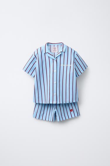 Пижама из полосатого поплина 2-6 лет / hôtel magique © x zara