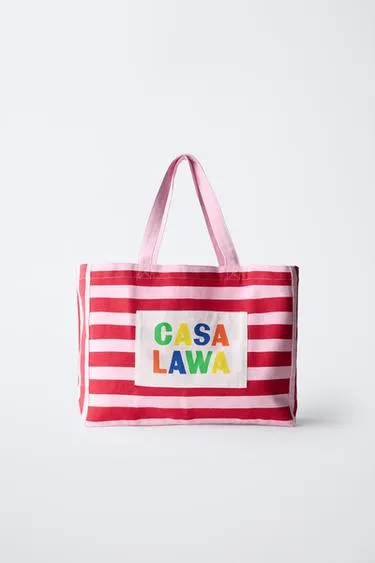 Сумка-шопер в полоску CASA LAWA © X ZARA KIDS